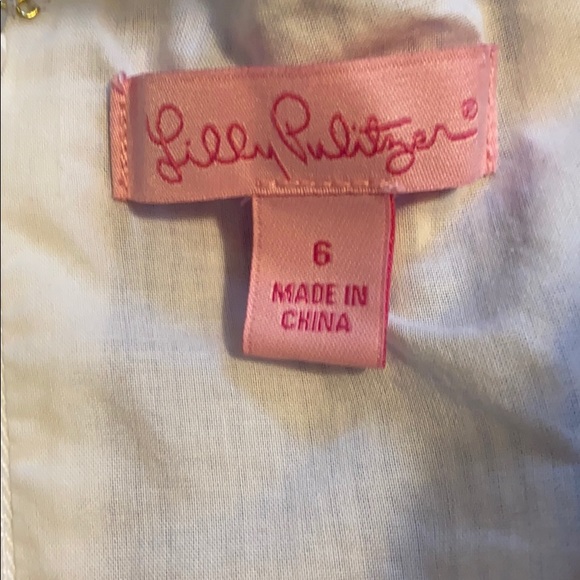 lilly pulitzer seersucker blue white striped dress - Picture 4 of 4